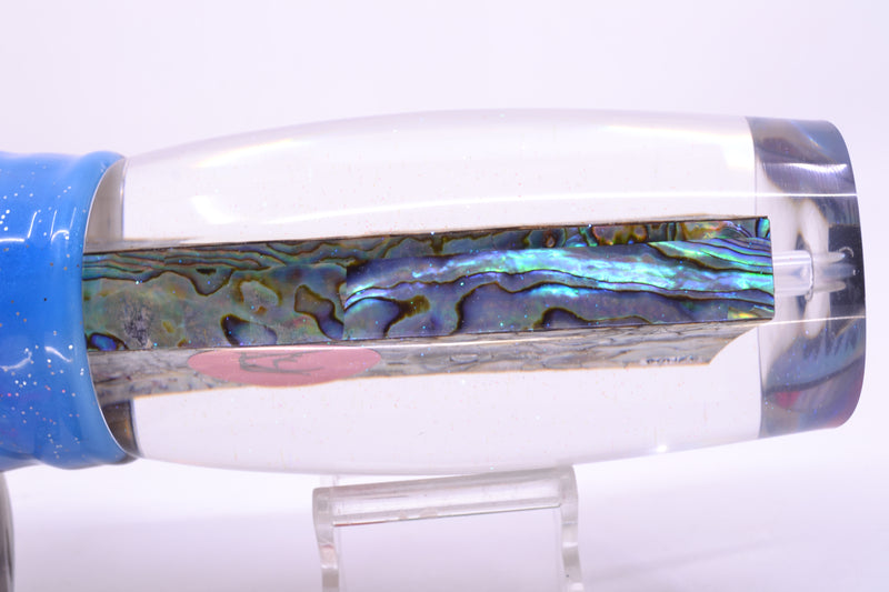 Bonze Lures Paua Shell Red Eyes Bankwalker Teaser 16" 26oz Skirted Gay Bob
