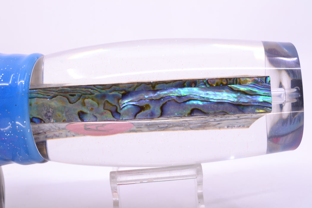 Bonze Lures Paua Shell Red Eyes Bankwalker Teaser 16" 26oz Skirted Gay Bob