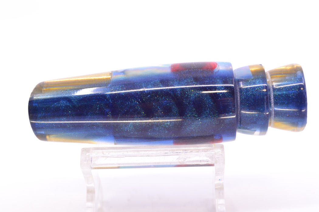 Big Reidee Lures Ice Blue Awabi Blue Back Black-Red Eyes 4-Hole Cut Face 9" 4.4oz