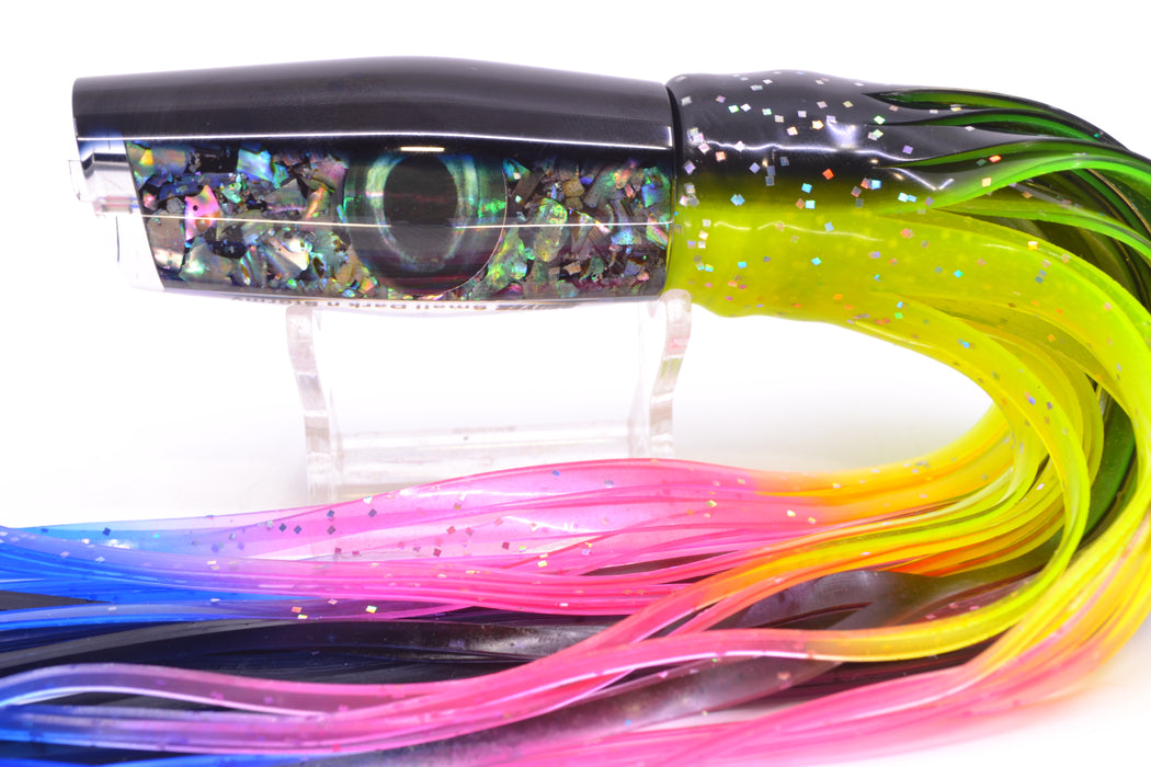 Moyes Lures S&P Black Back Taxi Eyes Small Dark-N-Stormy 9" 4.5oz Skirted Magic Johnson