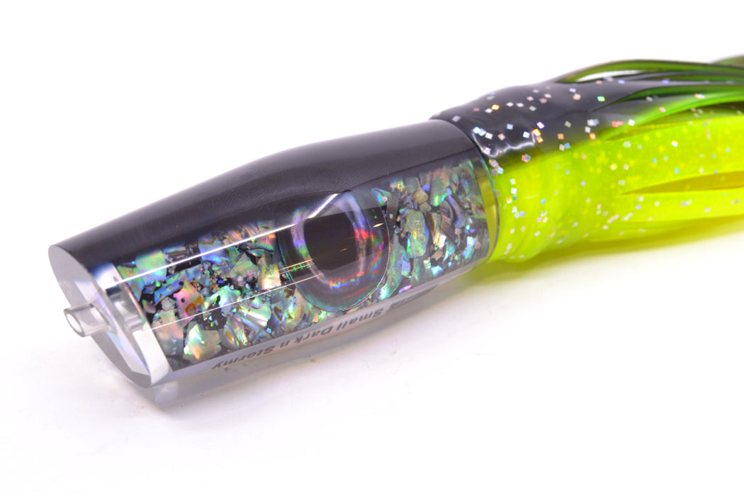 Moyes Lures S&P Black Back Taxi Eyes Small Dark-N-Stormy 9" 4.5oz Skirted Magic Johnson