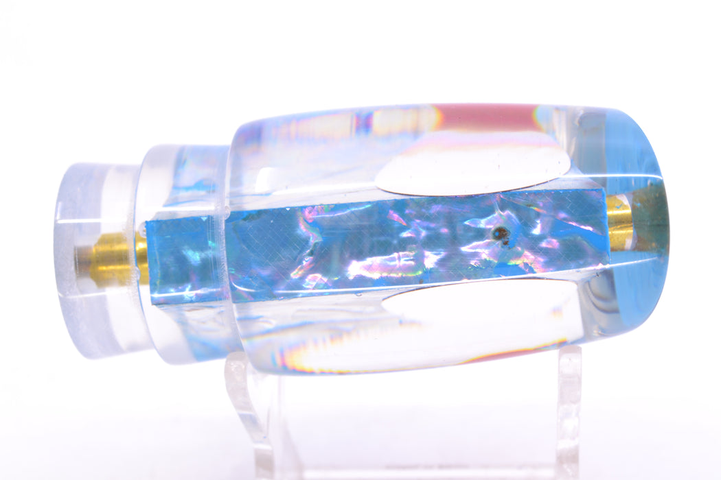Koya Lures Ice Blue Awabi Red Eyes Small Poi Dog 10" 3oz