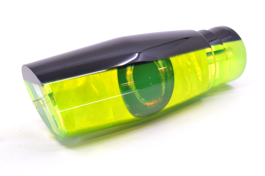 Moyes Lures Chartreuse MOP Black Back Taxi Eyes Razo Teaser 16" 23oz