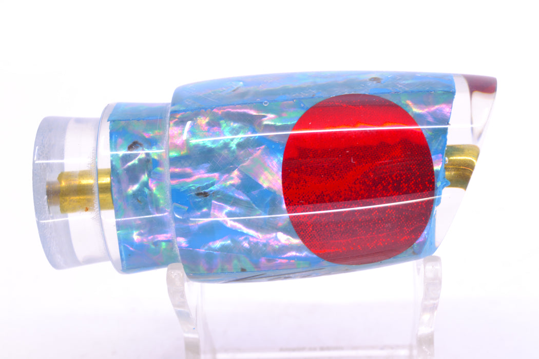 Koya Lures Ice Blue Awabi Red Eyes Small Poi Dog 10" 3oz