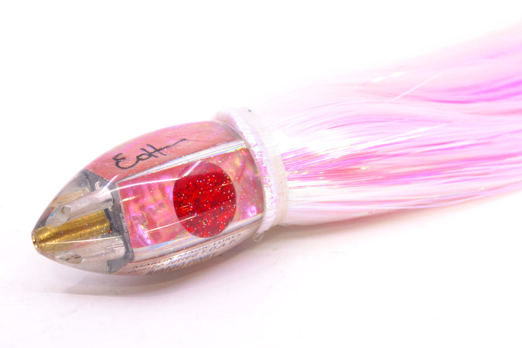 Marlin Magic Pink Awabi Jumbo Jetted Teardrop AP Bullet 9" 5.2oz Strobez White/Pink