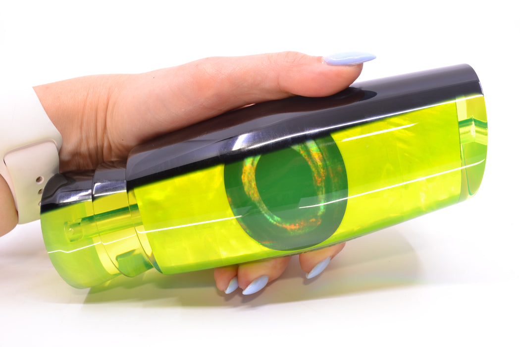 Moyes Lures Chartreuse MOP Black Back Taxi Eyes Razo Teaser 16" 23oz