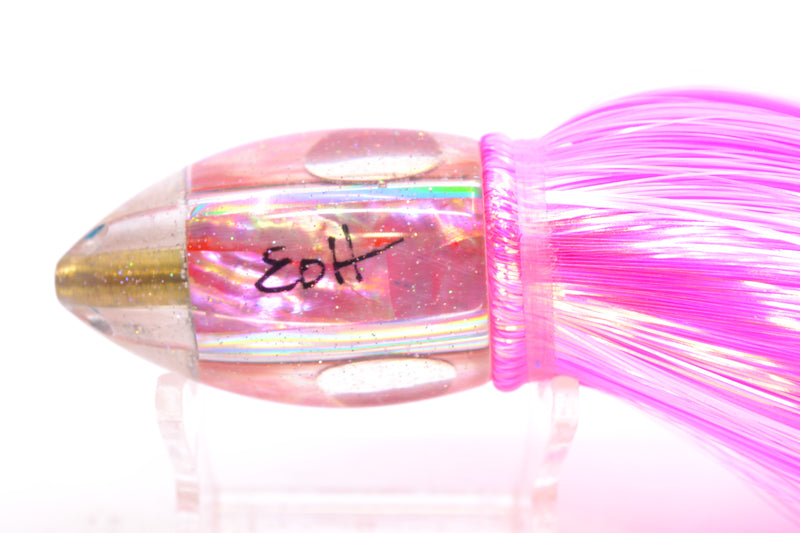 Marlin Magic Pink Awabi Jumbo Jetted Teardrop AP Bullet 9" 5.2oz Strobez Pink/White GZE