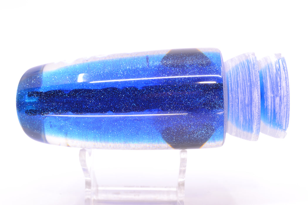 Coggin Lures Blue-Purple Dichro Blue Back Black-Holo Eyes #1 Copycat Plunger 14" 7oz