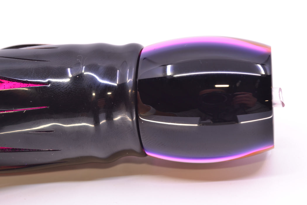 Moyes Lures Rainbow MOP Black-Pink Back Taxi Eyes Small Secret 9" 3oz Skirted Skipjack