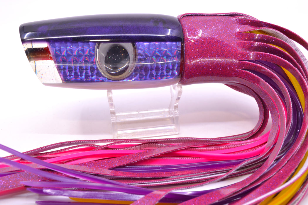 Bomboy Lures Purple Rainbow Scale Purple Back Doll Eyes Supernutt 14" 9.5oz Vinyl