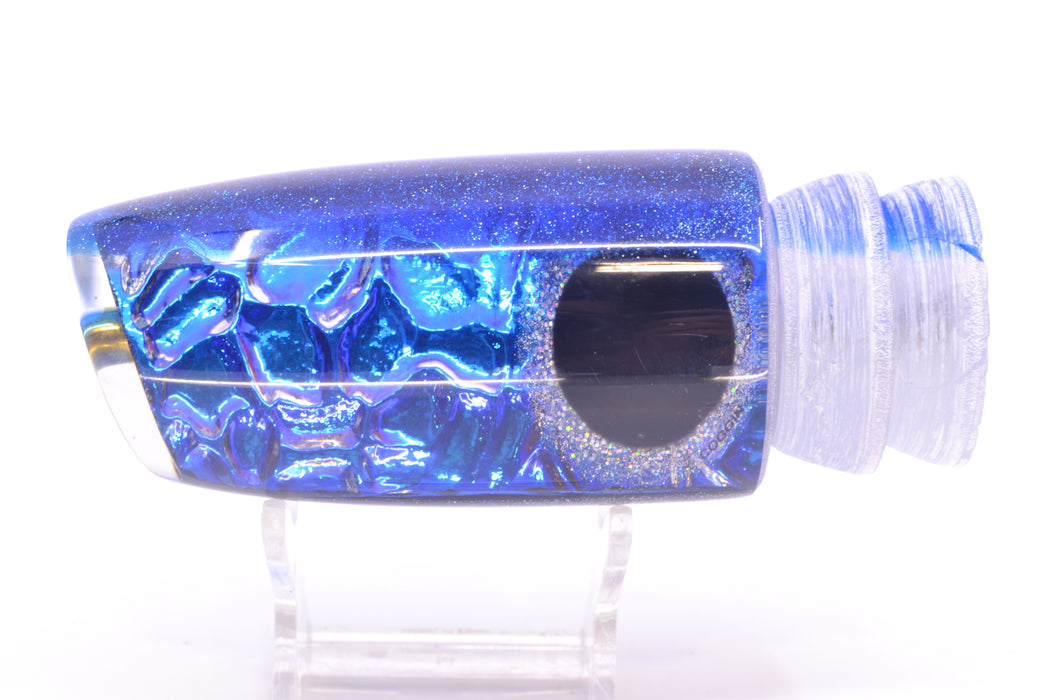 Coggin Lures Blue-Purple Dichro Blue Back Black-Holo Eyes #1 Copycat Plunger 14" 7oz