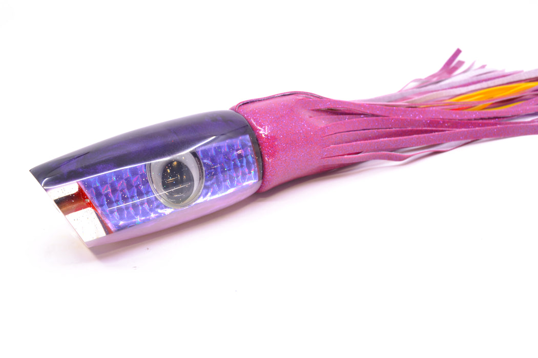 Bomboy Lures Purple Rainbow Scale Purple Back Doll Eyes Supernutt 14" 9.5oz Vinyl