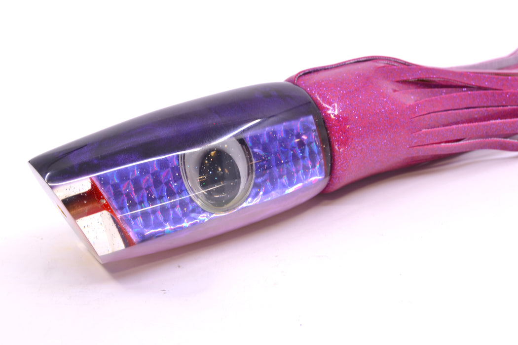Bomboy Lures Purple Rainbow Scale Purple Back Doll Eyes Supernutt 14" 9.5oz Vinyl