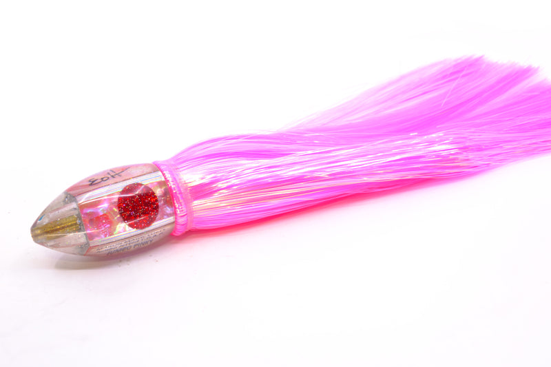 Marlin Magic Pink Awabi Jumbo Jetted Teardrop AP Bullet 9" 5.2oz Strobez Pink/White GZE