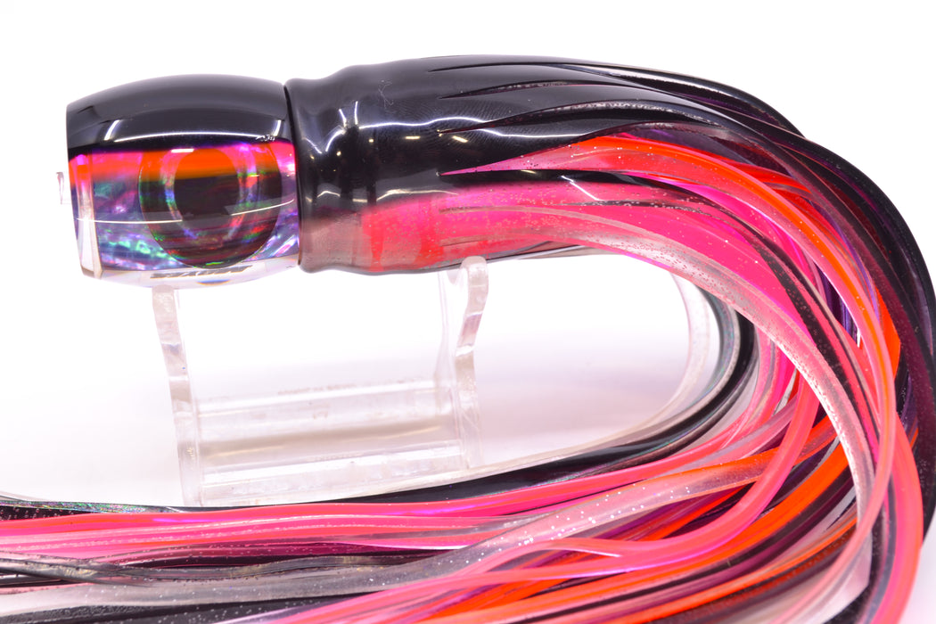 Moyes Lures Rainbow MOP Black-Pink Back Taxi Eyes Small Secret 9" 3oz Skirted Skipjack