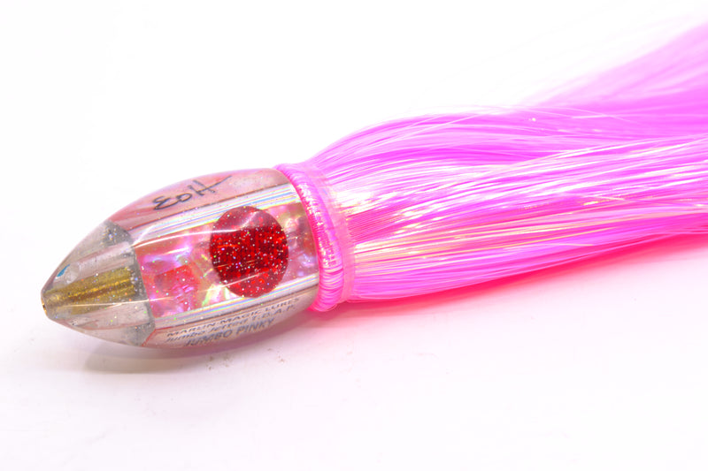 Marlin Magic Pink Awabi Jumbo Jetted Teardrop AP Bullet 9" 5.2oz Strobez Pink/White GZE