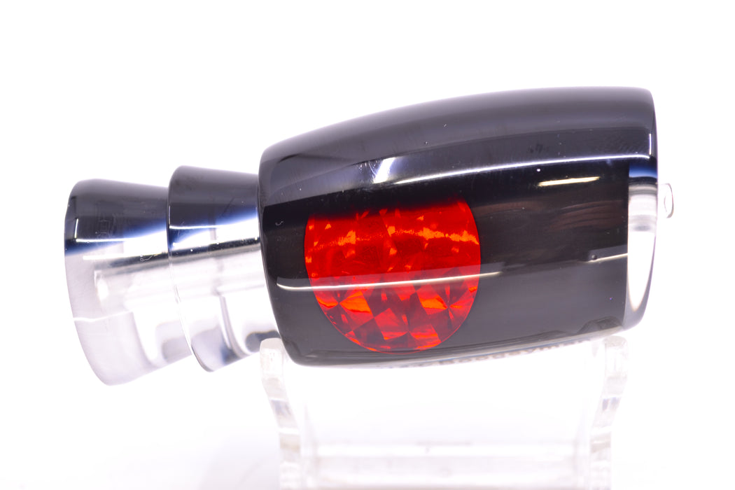 Moyes Lures Black Death Black Pearl Black Back Red Eyes Boogeyman 12" 4oz