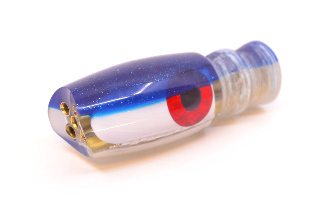 Coggin Lures Real White MOP Blue Back 4-Hole Hualalai Tado Scoop 7" 2.7oz