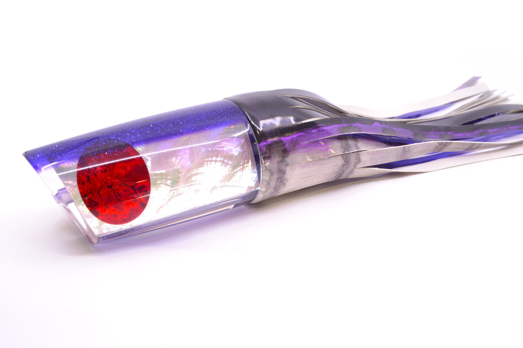 TANTRUM Lures White MOP Purple Back Red Eyes XXL Kaboom 16" 16oz FT Vinyl Purple Drip GZE