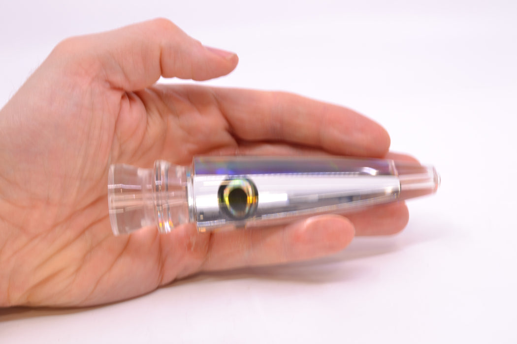 Moyes Lures Clear Mirrored Taxi Eyes Ono Rocket 9" 5oz GZE