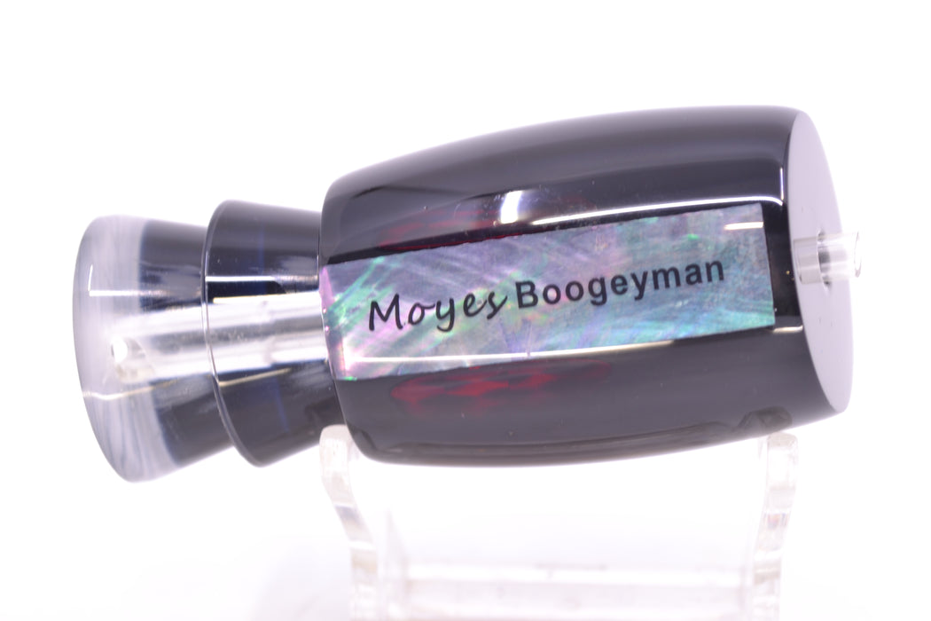 Moyes Lures Black Death Black Pearl Black Back Red Eyes Boogeyman 12" 4oz