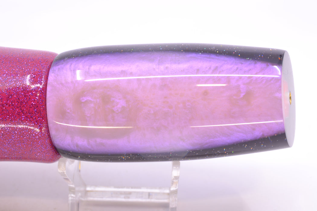 Bomboy Lures Purple Rainbow Scale Purple Back Doll Eyes Supernutt 14" 9.5oz Vinyl