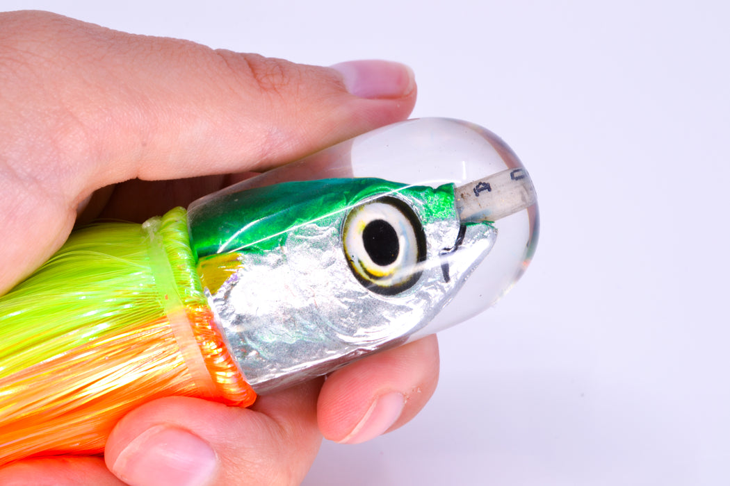Aloha Lures Green Back Yellow Fins Magic Malolo 9" 4oz Strobez Guacamaya