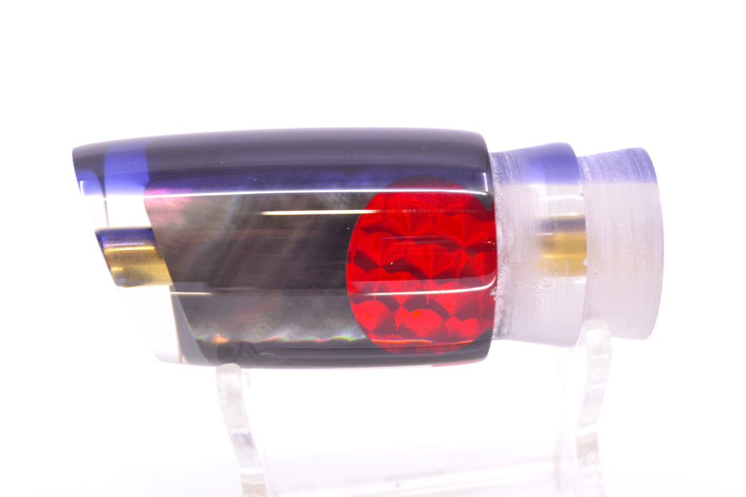 Crampton Baits Real Tahitian MOP Purple Back Red Eyes Mini HoG 9" 2.1oz