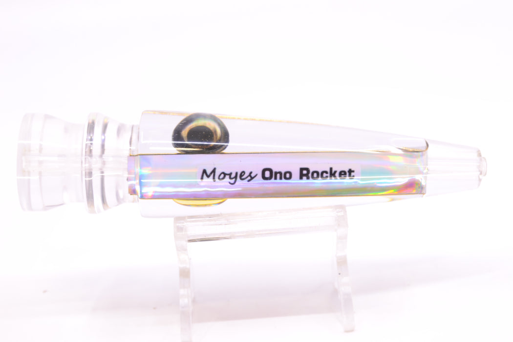 Moyes Lures Clear Mirrored Taxi Eyes Ono Rocket 9" 5oz GZE