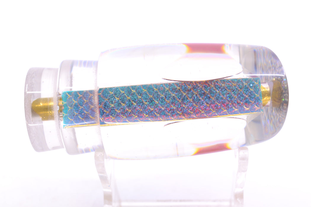 Koya Lures Ice Rainbow Scale Red Eyes Small Poi Dog 10" 3oz