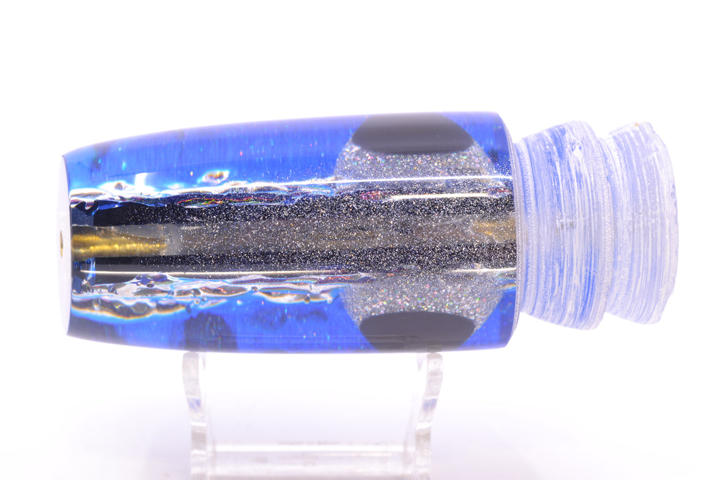 Coggin Lures Blue-Purple Dichro Blue Back Black-Holo Eyes #2 Copycat Plunger 14" 7oz