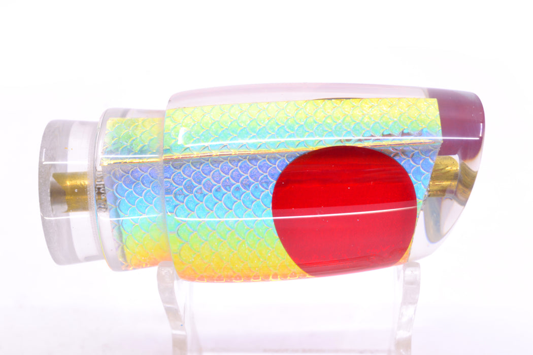 Koya Lures Ice Rainbow Scale Red Eyes Small Poi Dog 10" 3oz