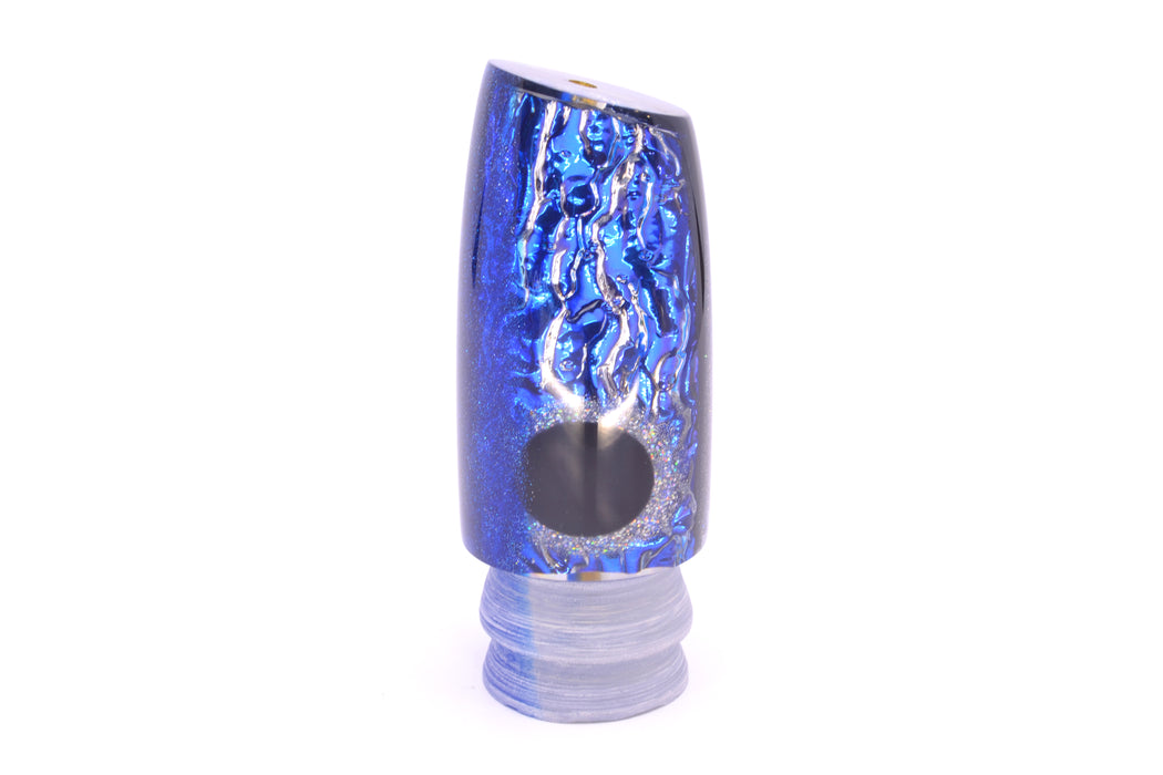 Coggin Lures Blue-Purple Dichro Blue Back Black-Holo Eyes #2 Copycat Plunger 14" 7oz