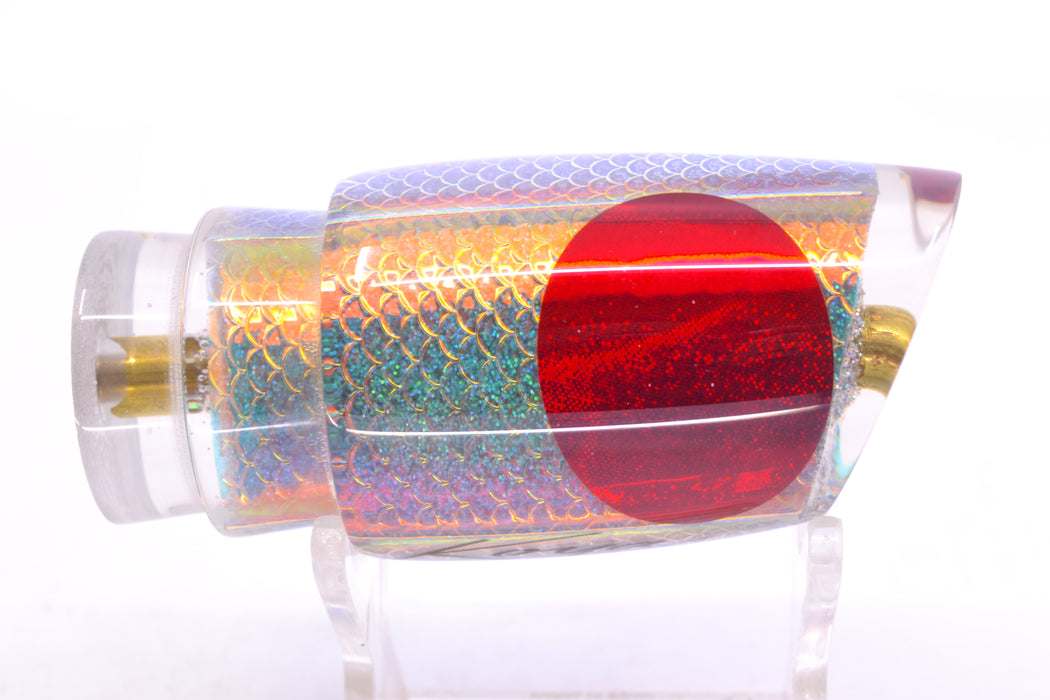 Koya Lures Ice Rainbow Scale Red Eyes Small Poi Dog 10" 3oz