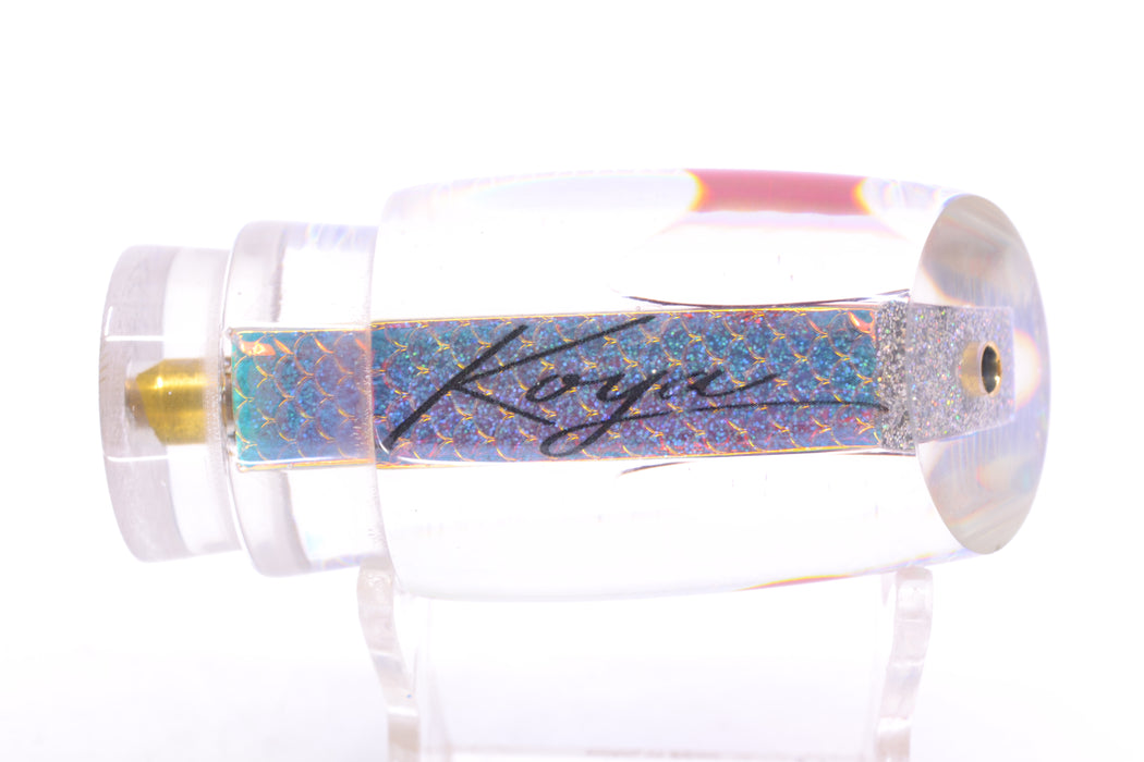 Koya Lures Ice Rainbow Scale Red Eyes Small Poi Dog 10" 3oz