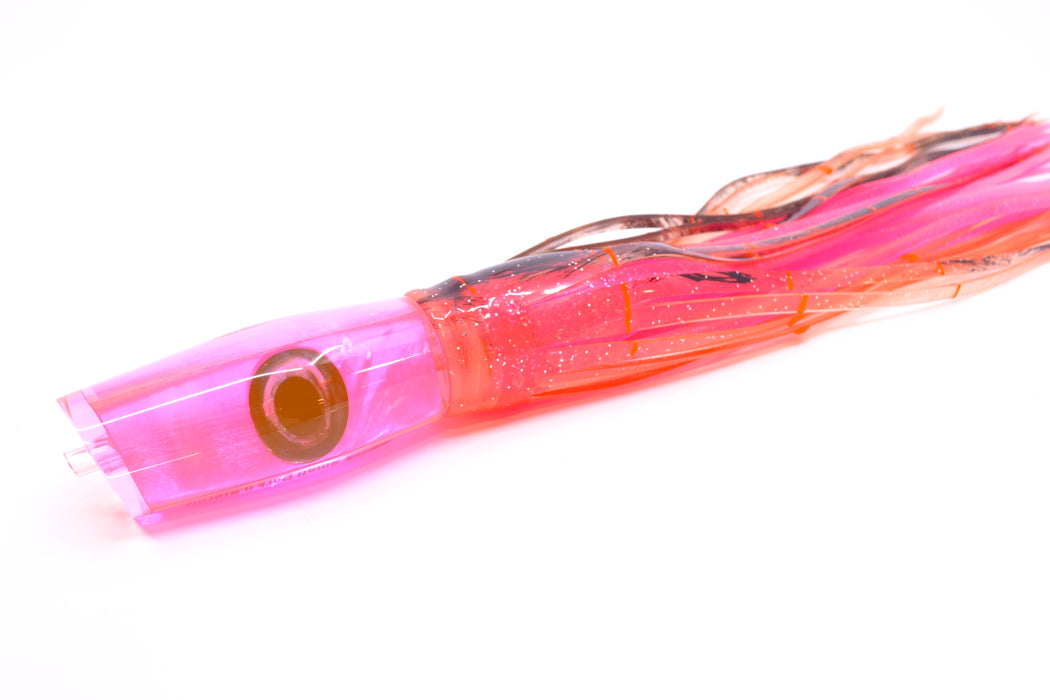 Moyes Lures Pink MOP Small Dark-N-Stormy 9" 4.5oz Skirted Root Beer-Petrolero *SCRATCHED*