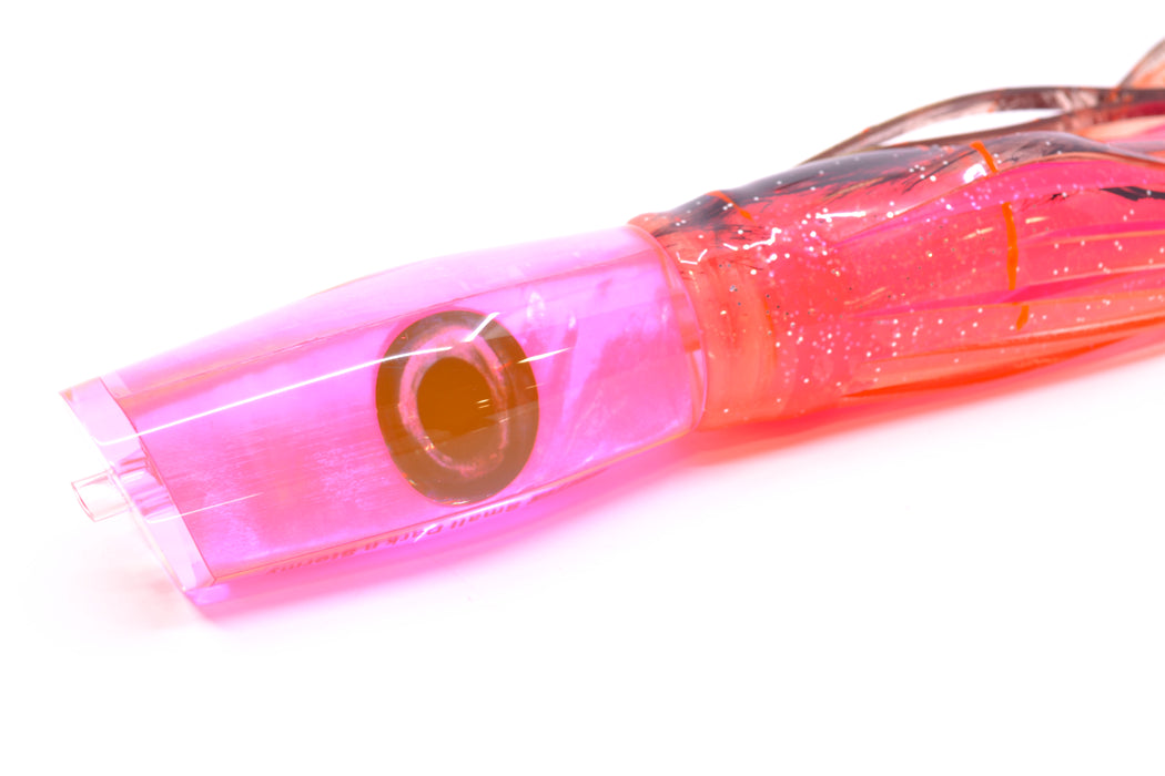 Moyes Lures Pink MOP Small Dark-N-Stormy 9" 4.5oz Skirted Root Beer-Petrolero *SCRATCHED*