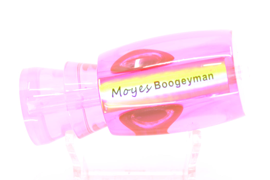 Moyes Lures Fluorescent Pink MOP Taxi Eyes Boogeyman 12" 4oz