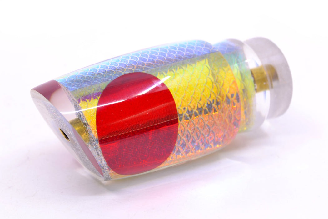 Koya Lures Ice Rainbow Scale Red Eyes Small Poi Dog 10" 3oz