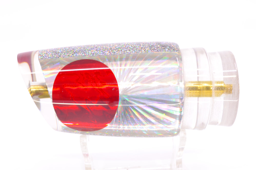 Koya Lures Silver Rainbow Starburst Red Eyes Straight Runner 12" 5.8oz GZE