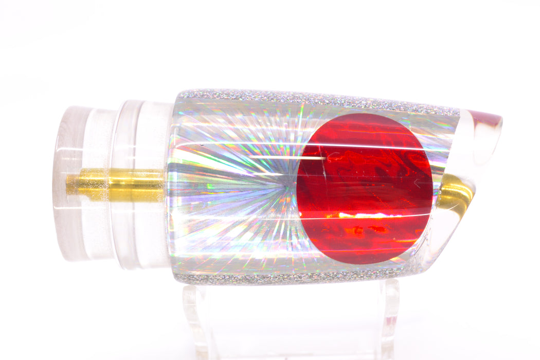 Koya Lures Silver Rainbow Starburst Red Eyes Straight Runner 12" 5.8oz GZE