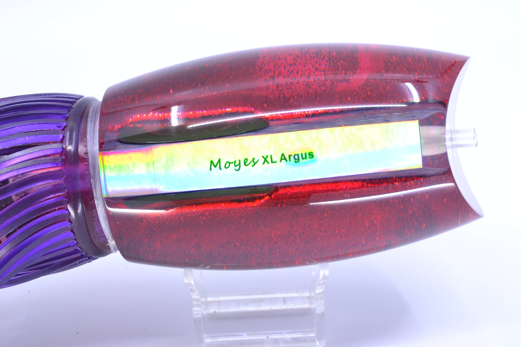 Moyes Lures/Grander Marlin Tackle XL Argus + D-Flap Teaser Combo Black-Red-Purple GZE