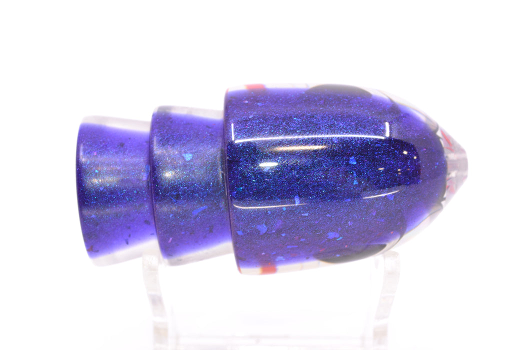 LS Lures Silver Rainbow Purple Glitter Back Flyer 11" 3.8oz