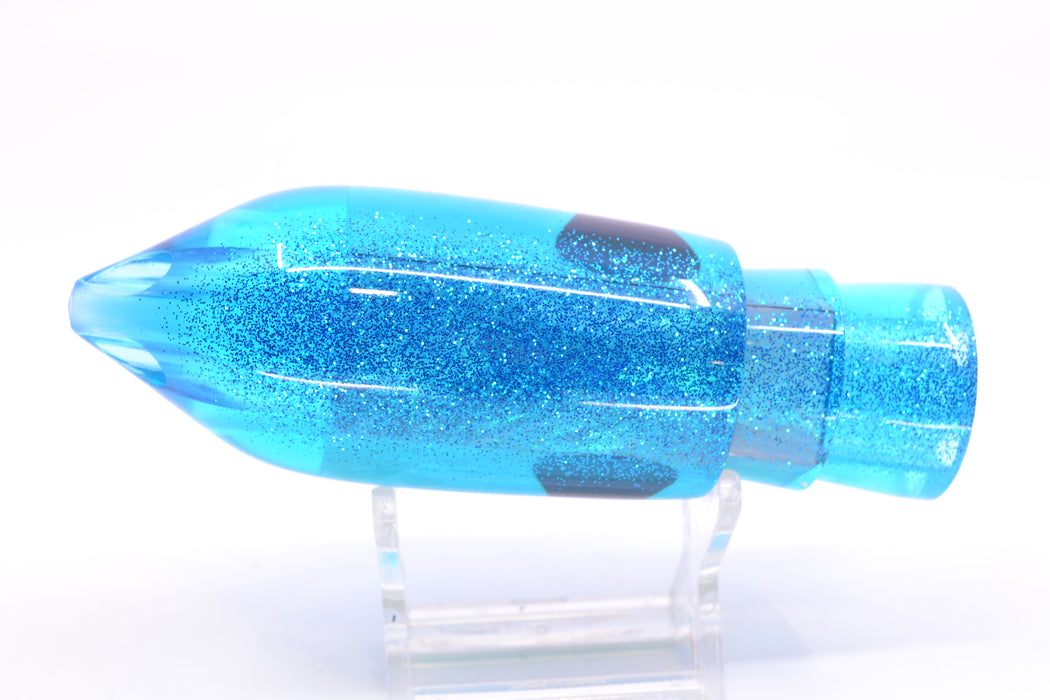 TANTRUM Lures Ice Blue MOP Blue Glitter Back Red Eyes Large JetPack Bullet 12" 8.2oz GZE