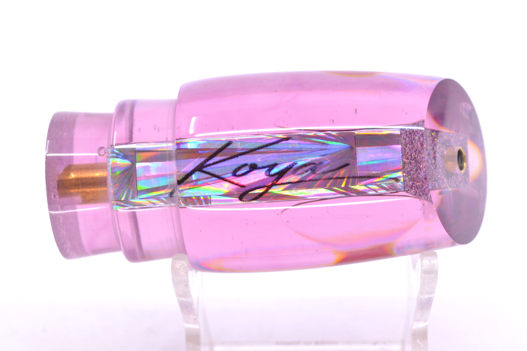 Koya Lures Purple Rainbow Starburst Red Eyes Small Poi Dog 10" 3oz