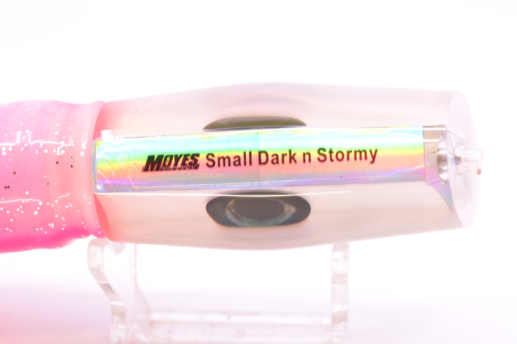 Moyes Lures White MOP White Back Small Dark-N-Stormy 9" 4.5oz Skirted *SCRATCHED*