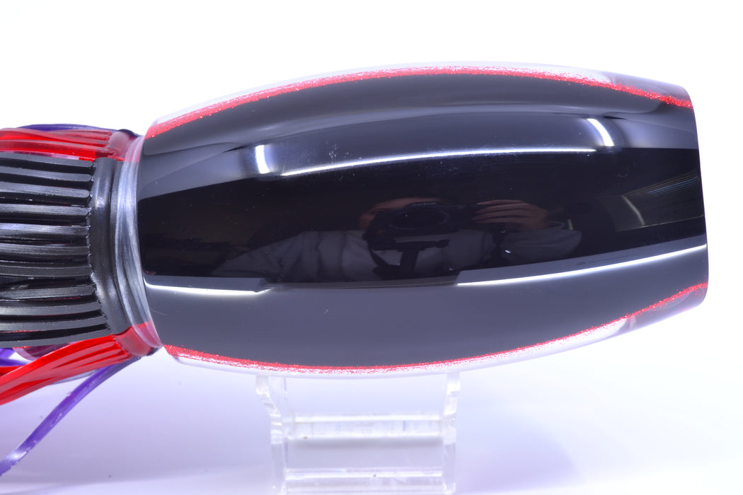 Moyes Lures/Grander Marlin Tackle XL Argus + D-Flap Teaser Combo Black-Red-Purple GZE