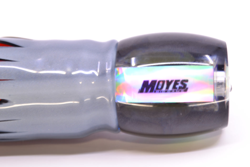 Moyes Lures S&P MOP Black Back Taxi Eyes Small Secret 9" 3oz Skirted Root Beer-Silver