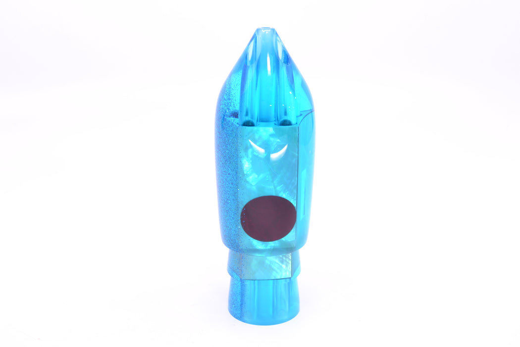 TANTRUM Lures Ice Blue MOP Blue Glitter Back Red Eyes Large JetPack Bullet 12" 8.2oz GZE