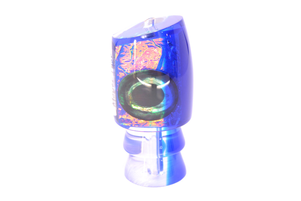 Moyes Lures Pink-Blue Dichro Blue Back Taxi Eyes Medium J-Boy 12" 4oz